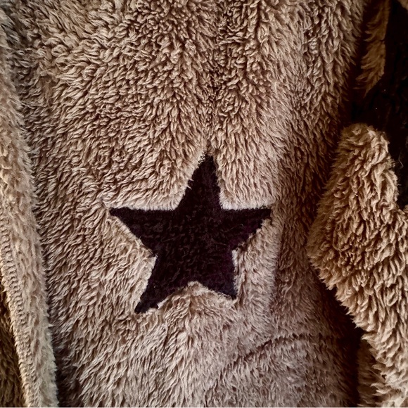 Vintage Havana Girls Sherpa Star Hooded Jacket Big Kid L Cozy Layer - Picture 5 of 11
